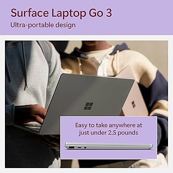 Amazon.com: Microsoft Surface Laptop Go 3 (2023) - 12.4