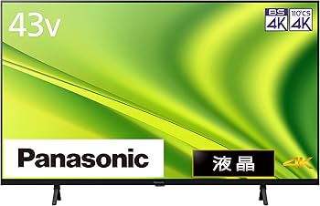 Amazon | パナソニック 43V型 4Kダブルチューナー内蔵 液晶テレビ TH