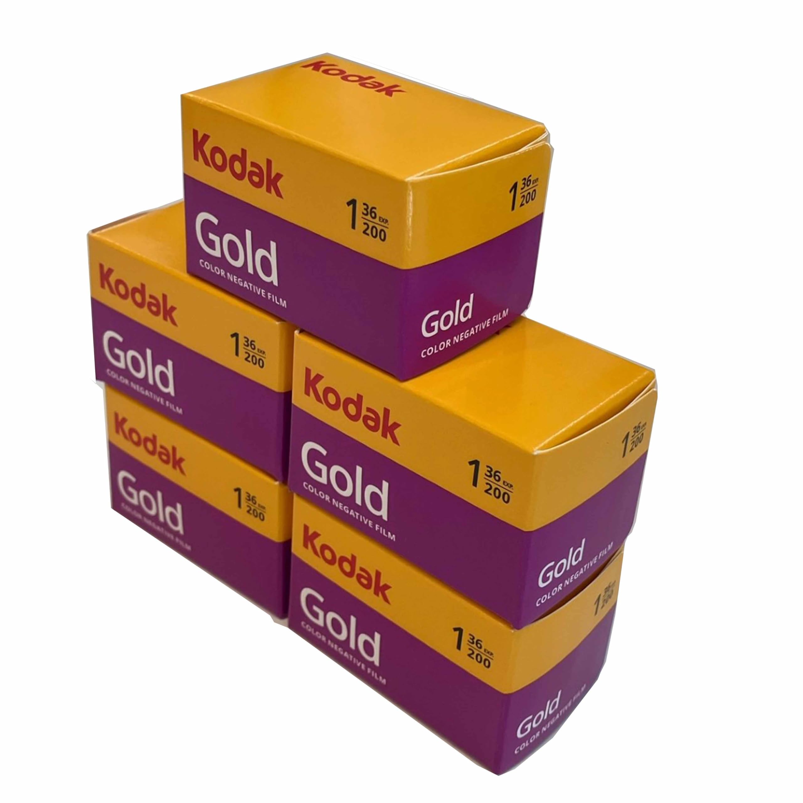 Amazon | Kodak コダック カラーネガフィルム Gold 200 36枚撮り 5本