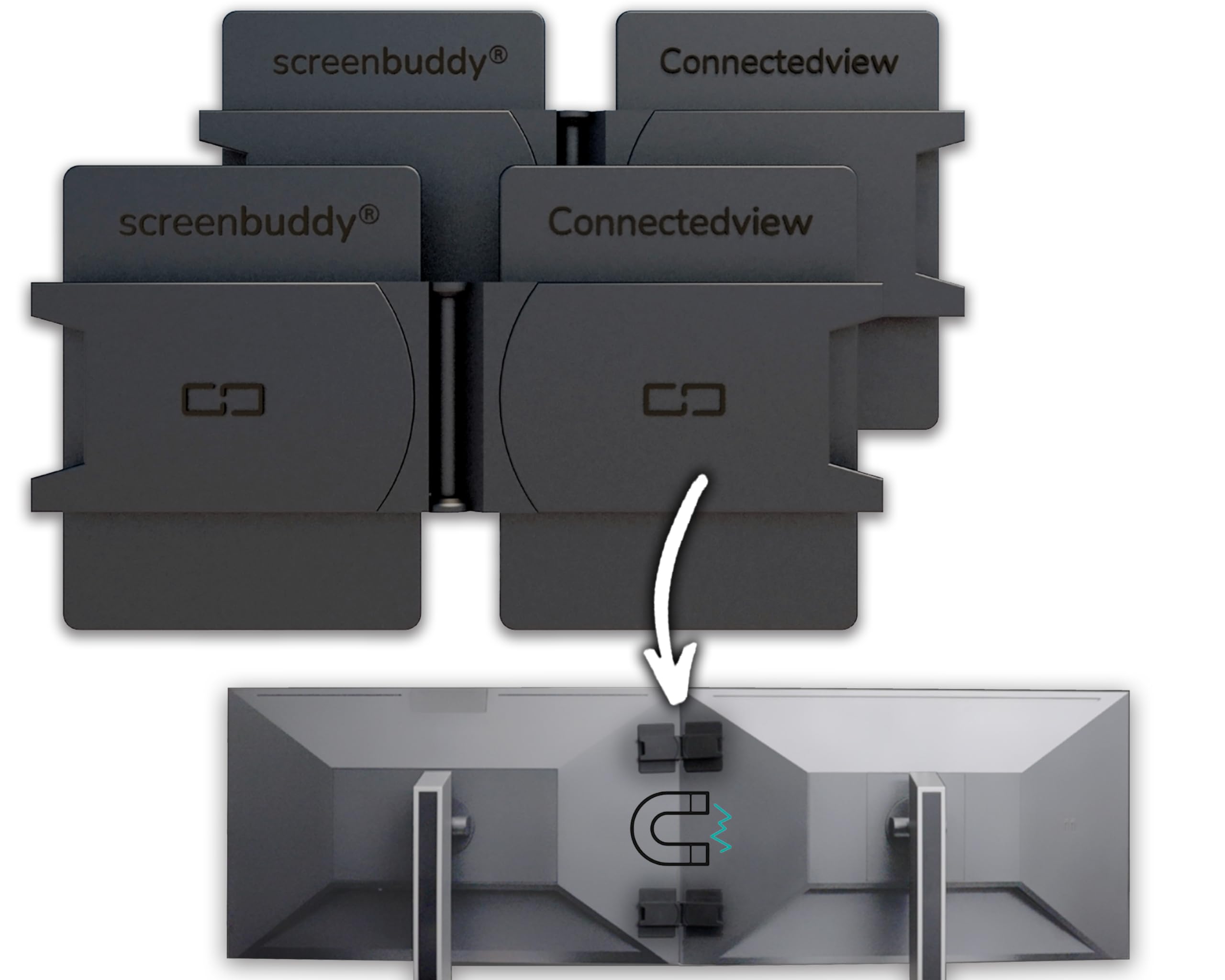 Amazon.com: screenbuddy Set of 2, Magnetic Connection for Your