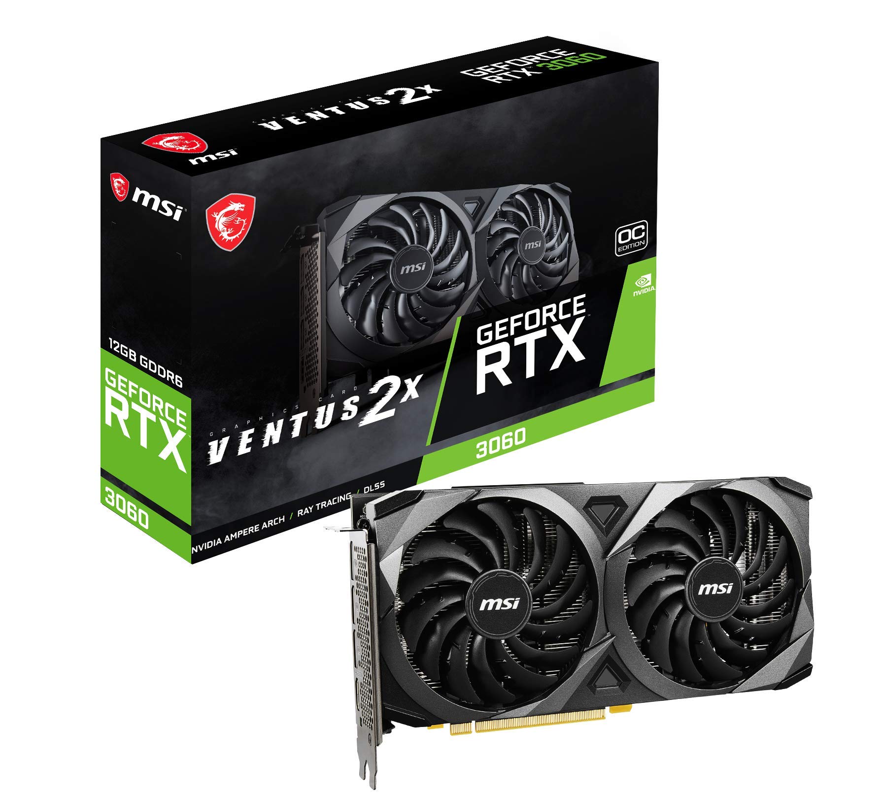 Amazon | MSI GeForce RTX 3060 VENTUS 2X 12G OC グラフィックス