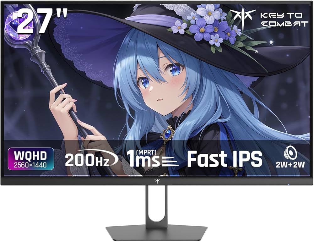 Amazon.co.jp: KEY TO COMBAT 27インチゲーミングモニター WQHD