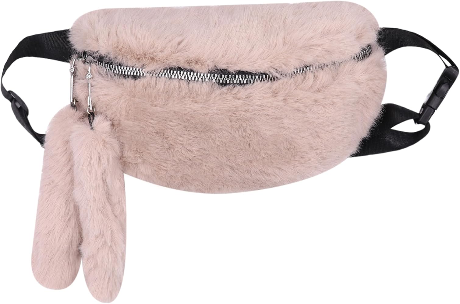 Amazon.com | Fuzzy Fanny Pack for Women Faux Fur Belt Bum Bag with
