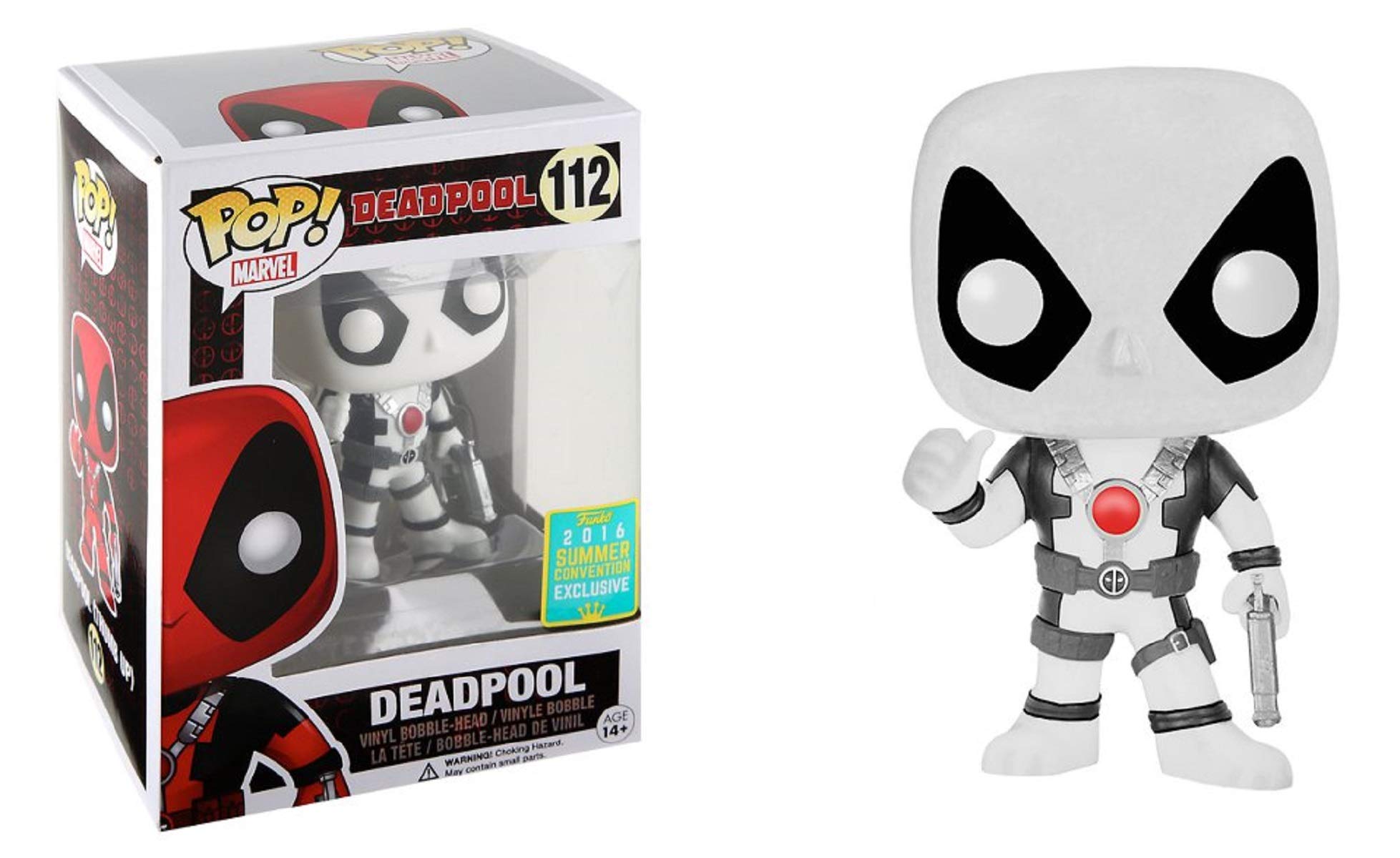Funko POP! Black and White Deadpool #112 Summer Convention