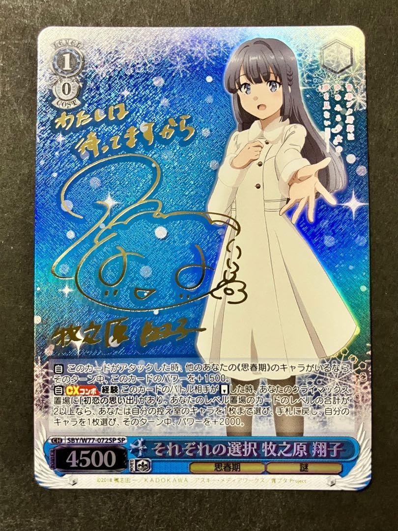 Amazon.co.jp: それぞれの選択 牧之原 翔子 SP サイン 青ブタ : おもちゃ