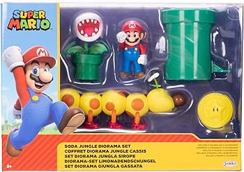 Amazon.com: Nintendo Super Mario Soda Jungle Diorama Includes 3