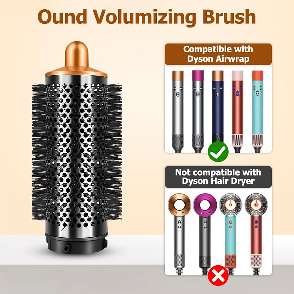 Amazon.com : Round Brush for Dyson Airwrap Attachment, Oval