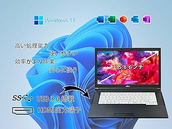 Amazon.co.jp: 【整備済み品】 富士通 ノートPC A579／15.6型 ／Win 11