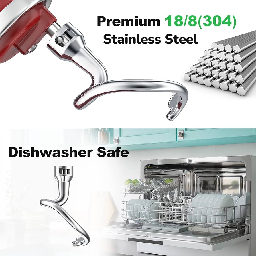 Amazon | Kitchenaid 4.5/5クォート交換用スパイラル生地フック チルト