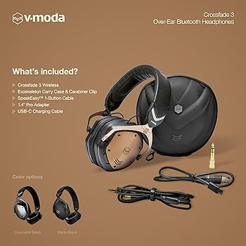 Amazon.co.jp: V-MODA Crossfade 3 Wireless XFBT3-BRBK Bluetooth
