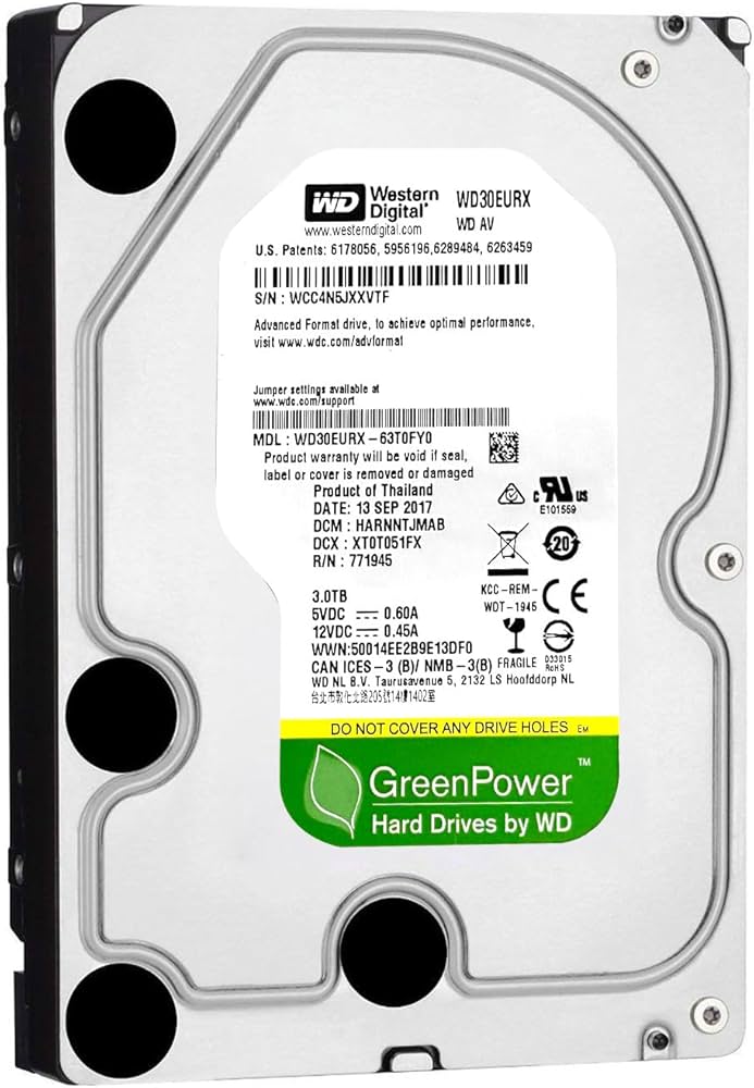 Amazon | WD hdd 3TB 3.5インチGreenPower,Digital Western 内蔵型