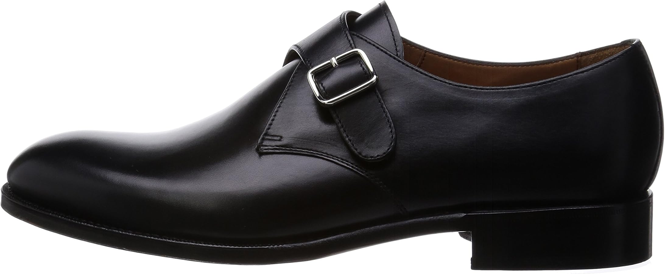 Amazon | [ヤンコ] シングルモンクストラップ 14708 メンズ ブラック