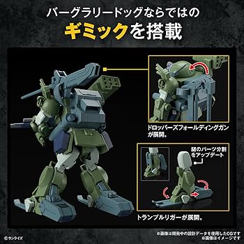 Amazon | HG 装甲騎兵ボトムズ バーグラリードッグ 色分け済み