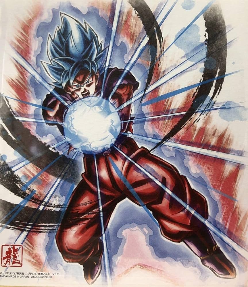 Amazon.co.jp: 色紙ART10 ミニ色紙 孫悟空 超サイヤ人ブルー かめはめ