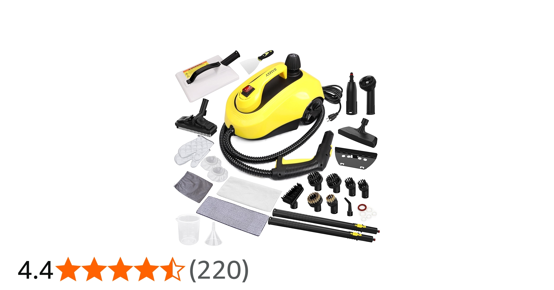 Amazon | AXFIVE スチームクリーナー 高耐久キャニスタースチーマー 28