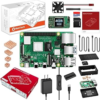 Amazon.com: RasTech Raspberry Pi 4 4GB Starter Kit with Pi 4 4GB