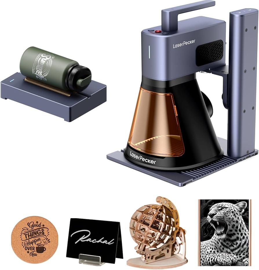 Amazon.com: LaserPecker LP2 Plus SpinTrack Bundle, 10W Diode Laser