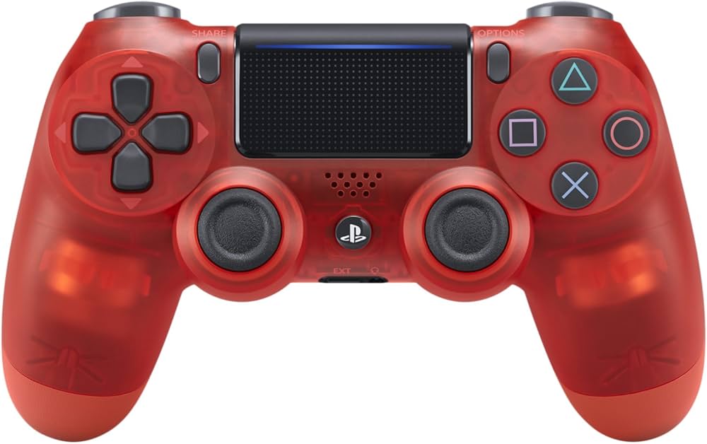 Amazon | ワイヤレスコントローラー (DUALSHOCK 4) レッド・クリスタル