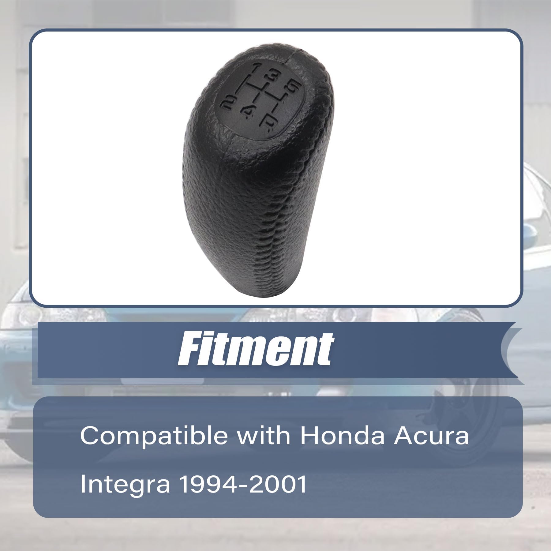 Amazon.co.jp: XQSMWF ブラック ギアシフトノブ 5速 レザー 54102-ST7