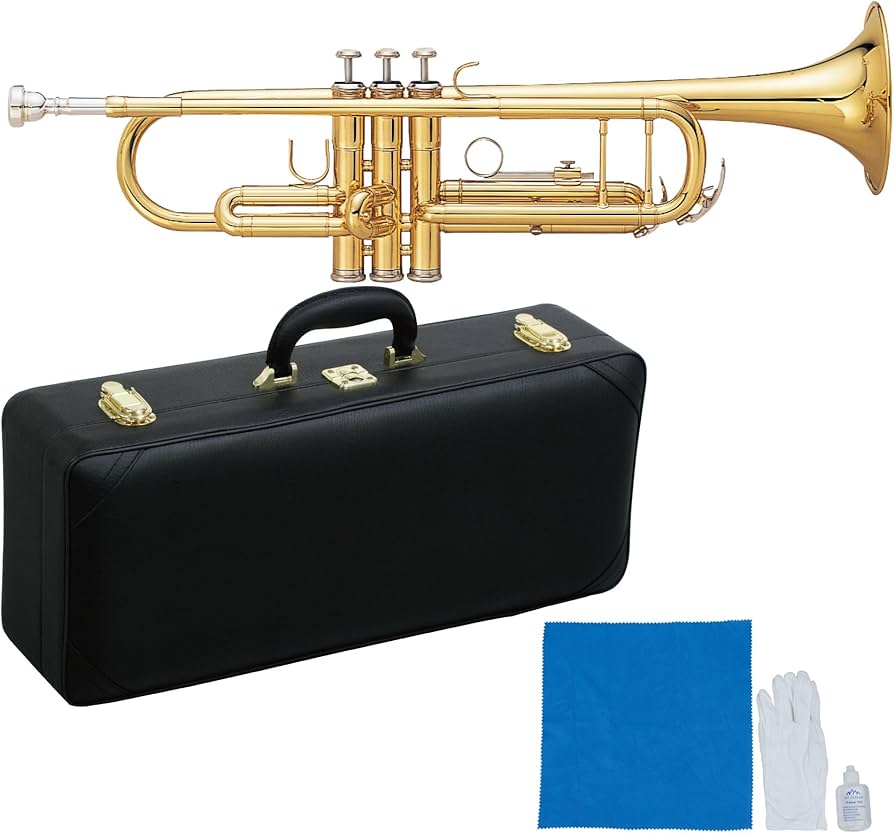 Amazon.co.jp: MAXTONE トランペット B♭管 ゴールドラッカー 仕上げ