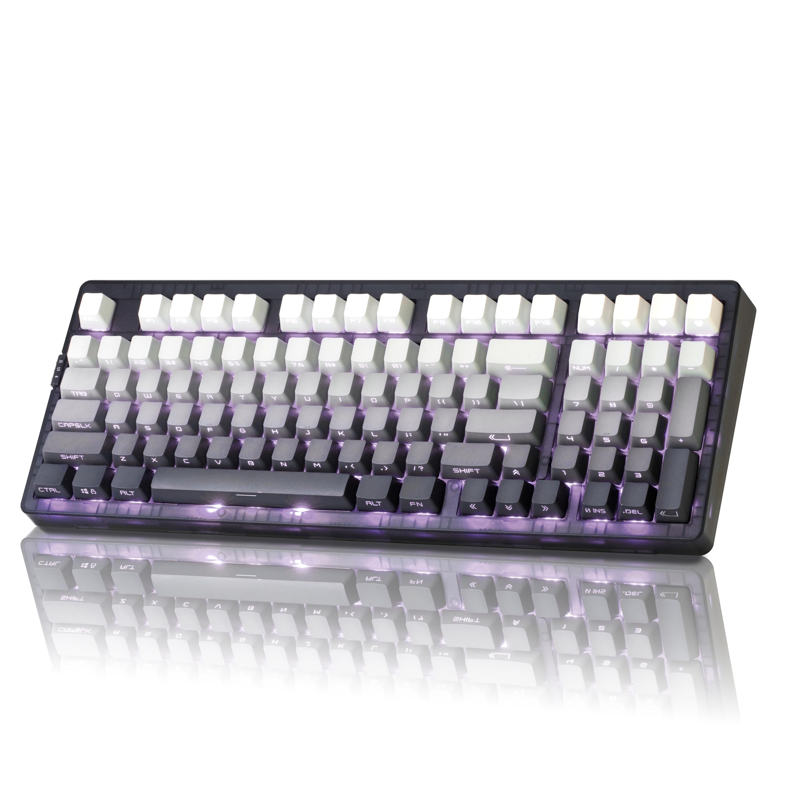 Amazon.com: ZORNHER ZH980 Mechanical Keyboard Wireless,95% Black