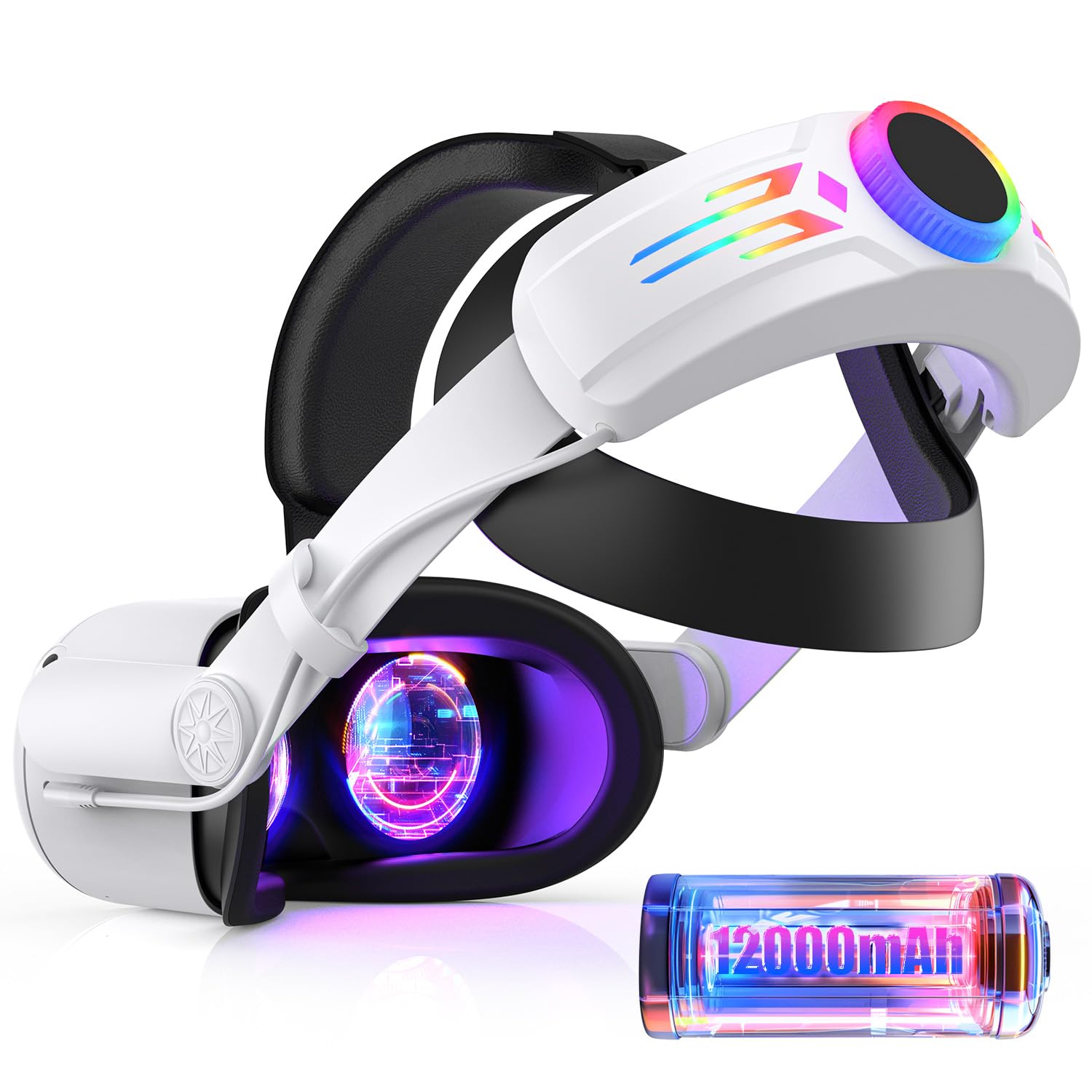 Amazon.com: RGB Head Strap with 12000mAh Battery for Oculus Quest