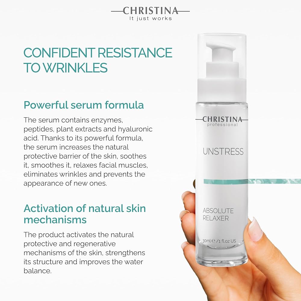 Amazon.com: Christina Unstress Absolute Relaxer 肽精華液適用於玻酸