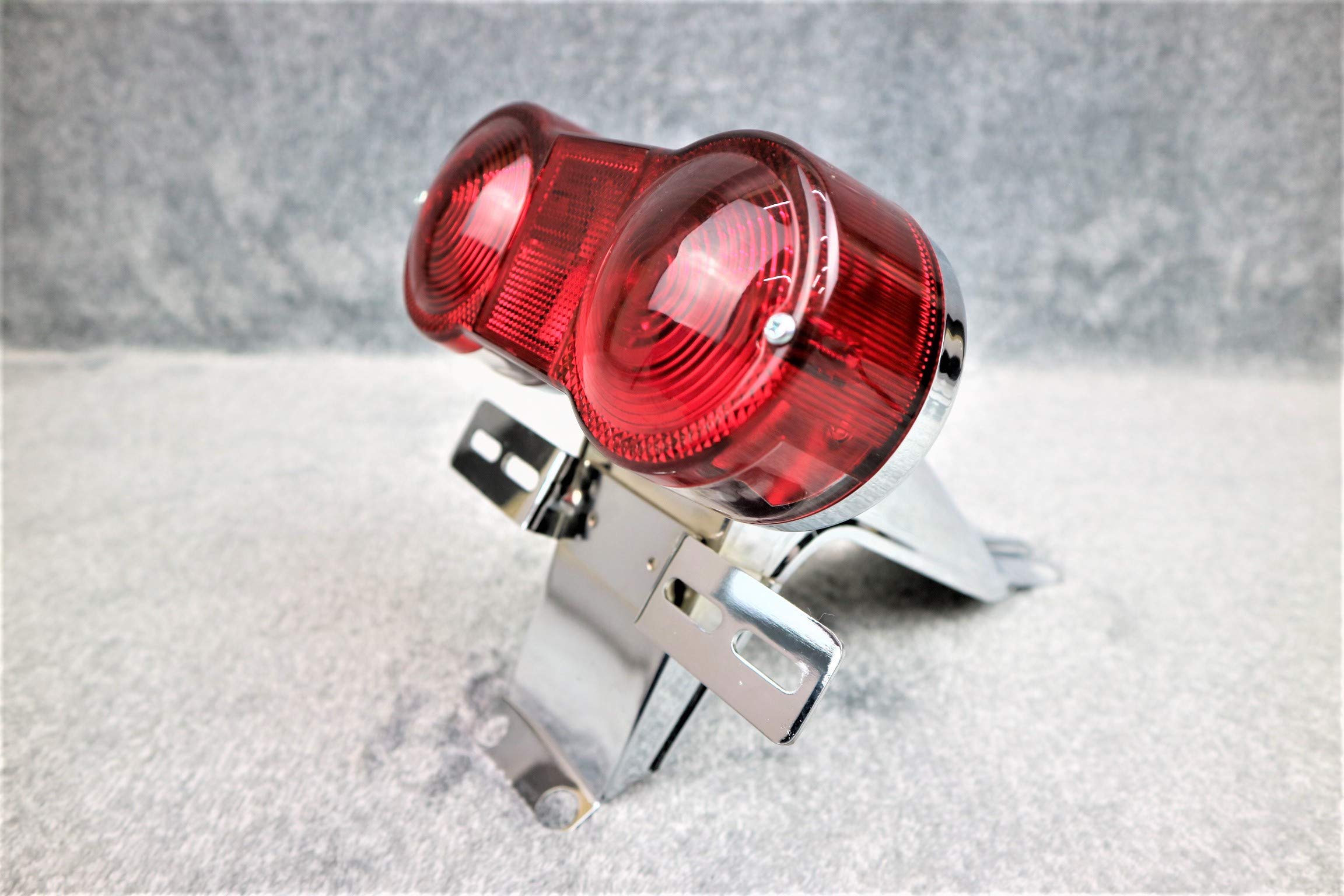 Amazon | GT380 テール 土台+ランプ 赤/ ダブル2灯式 メッキ リア