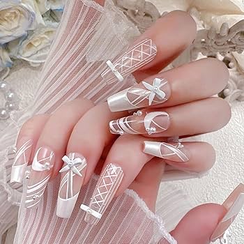 Amazon.co.jp: VTEERY(みさ) ネイルパーツ リボン 24個セット 3D 立体