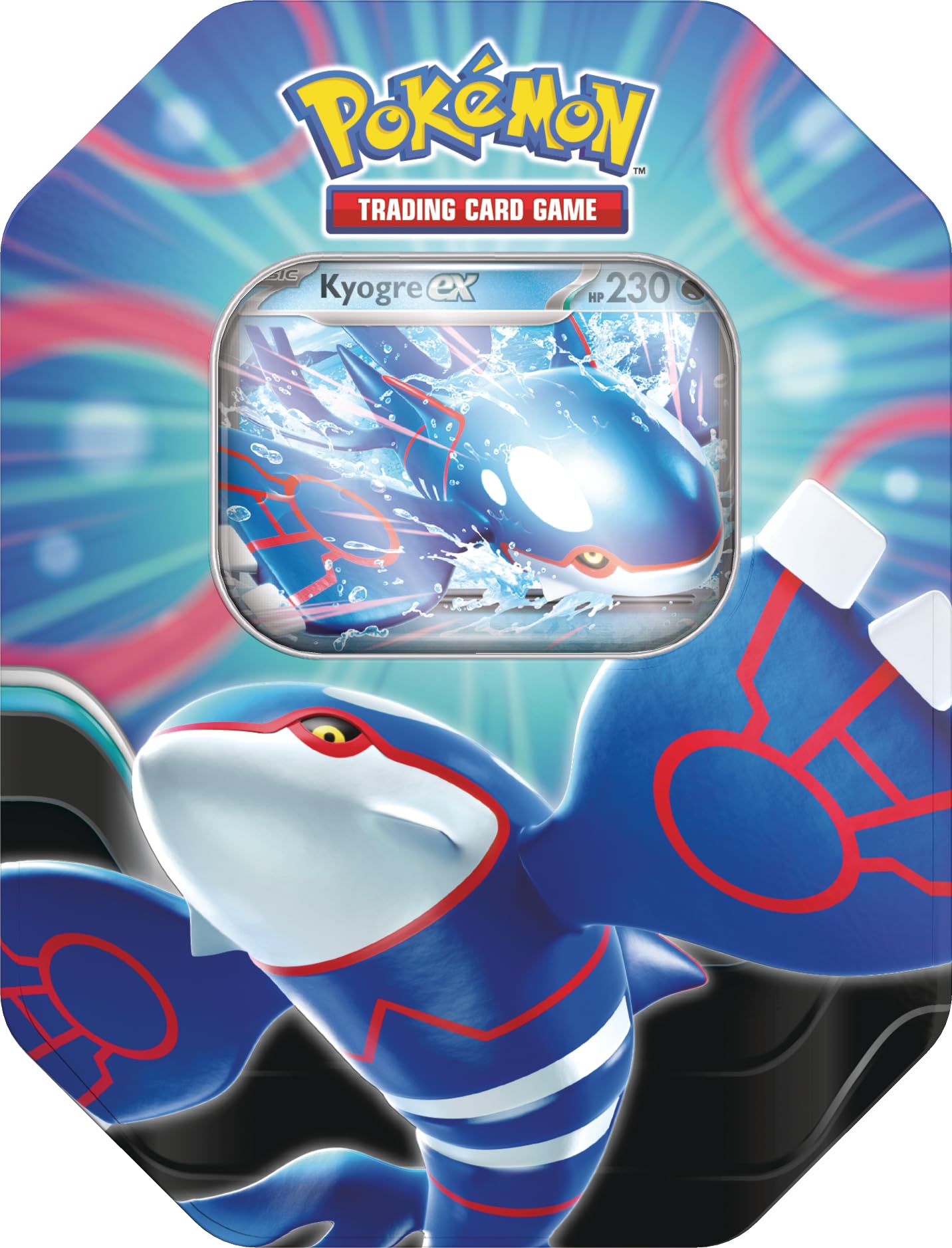 Amazon.com: Pokémon TCG: Azure Legends Tin – Kyogre ex (4 Booster