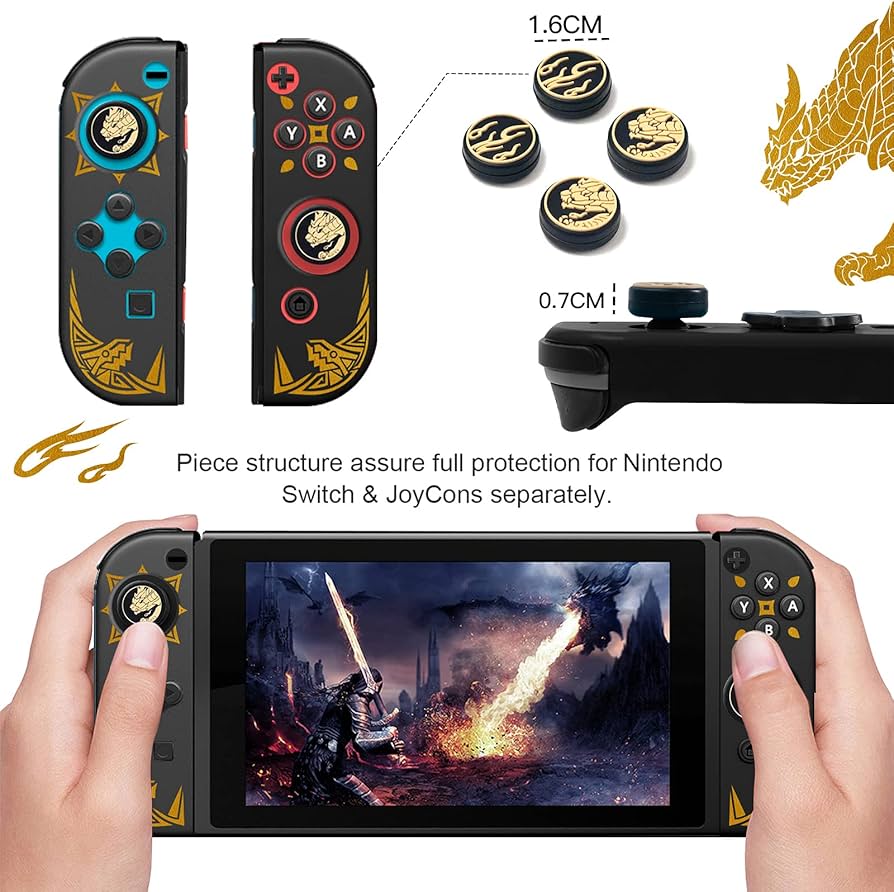 Amazon.co.jp: Joy-Con スイッチ用カバー モンスターハンターライズ