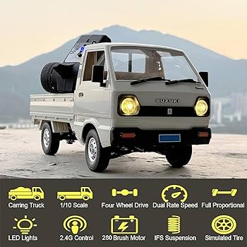 Amazon.com: HLSFWDRIVE RC Kei Truck WPL D14 RC Car Off Road RTR