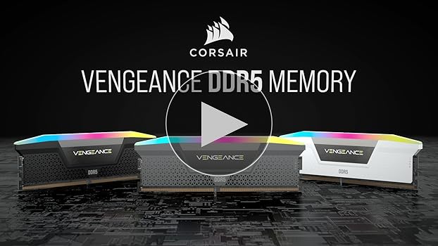CORSAIR Vengeance RGB DDR5 RAM 16GB (2x8GB) 5200MHz CL40 Intel XMP