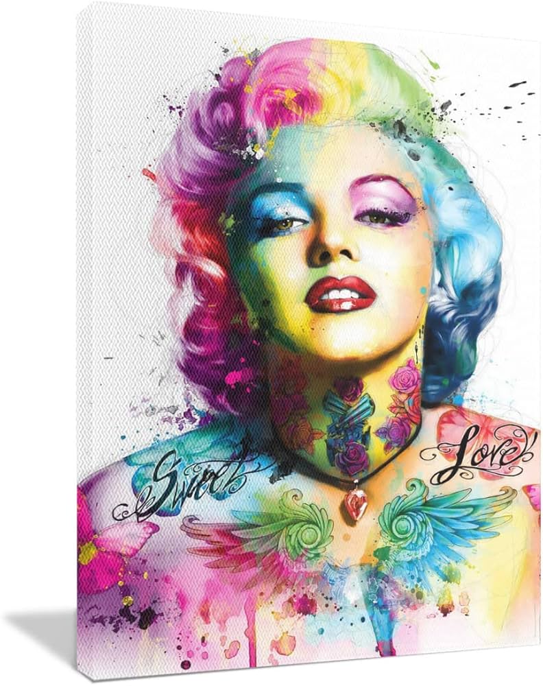 Amazon.co.jp: アートパネル マリリン モンロー キャンバス 絵画 30cm