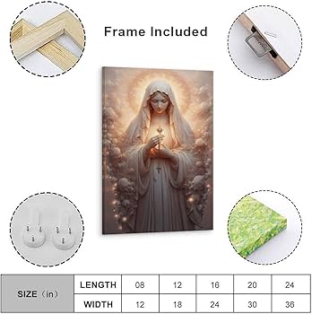 Amazon.co.jp: 美しい聖母マリアのポスター ポスター装飾絵画