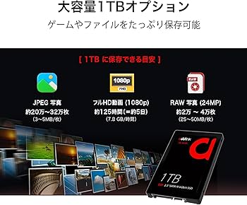 Amazon | addlink S20 台湾製 1TB 内蔵SSD | 読取り最大 500MB/s