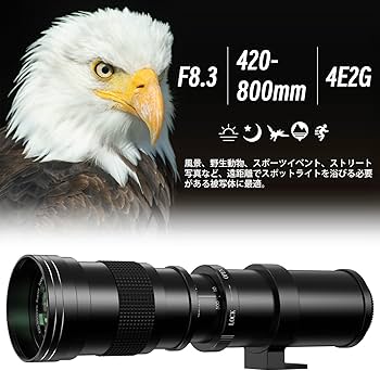 Amazon.co.jp: Lightdow 望遠ズームレンズ 420-800mm f/8.3-16 for