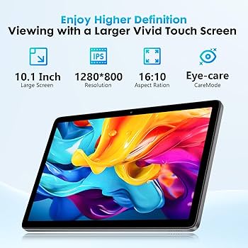10 Inch Tablet, Android 15 Tablet with 24GB RAM + 128GB ROM (1TB