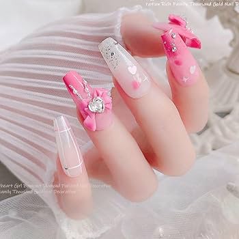 3dネイルパーツ リボン ひらがな ハート ネイルパーツ デコパーツ 3d