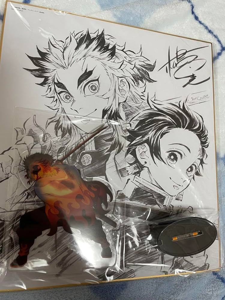 Amazon.co.jp: 鬼 滅 無限列車編 色紙 心を燃やせ アクリルスタンド