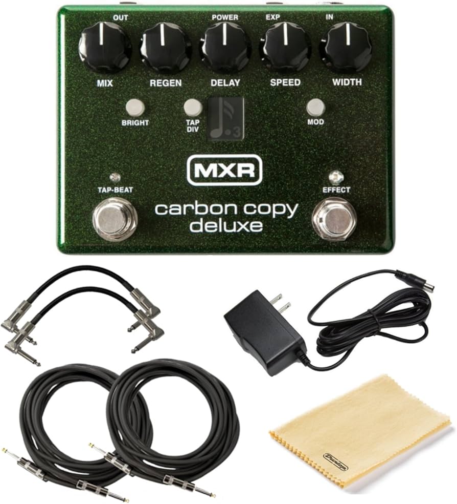 Amazon.com: MXR M292 Carbon Copy Deluxe Analog Delay Pedal Bundle