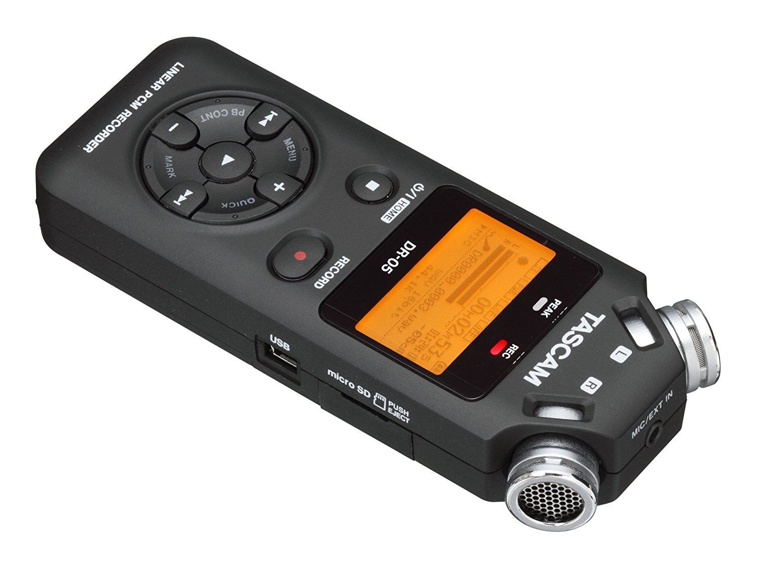 Amazon.co.jp: TASCAM リニアPCMレコーダー ブラック DR-05 : 楽器