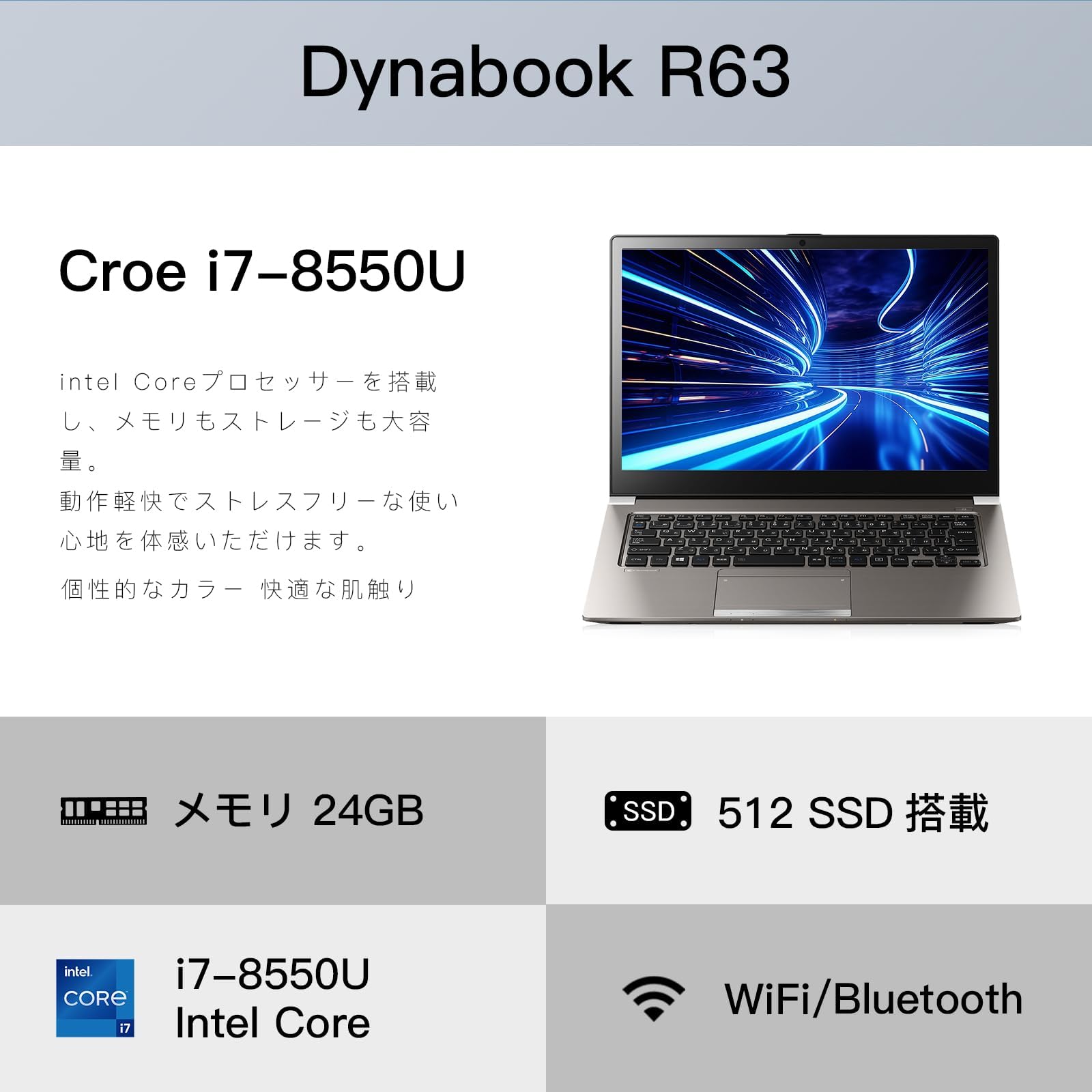 Amazon.co.jp: ノートパソコン東芝 Core i7 (8550U)第8世代(24GBメモリ