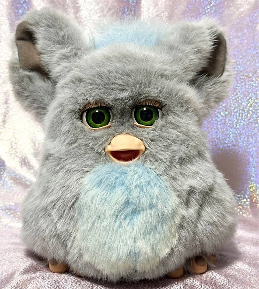 Amazon.co.jp: ファービー2 クラウディスカイ グレー×水色×緑目 英語版