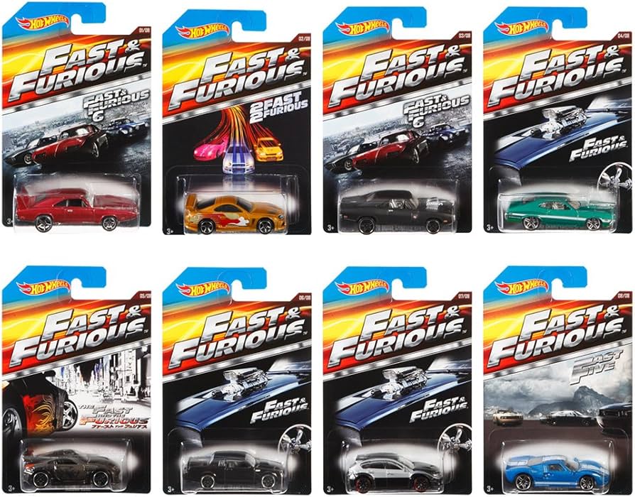 Amazon | Hot Wheels Fast and Furious Complete Set (set of 8) 1:64