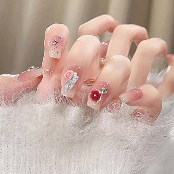 Amazon | ネイルパーツ 薔薇 24個セット 3D 立体 バラ ローズ ネイル