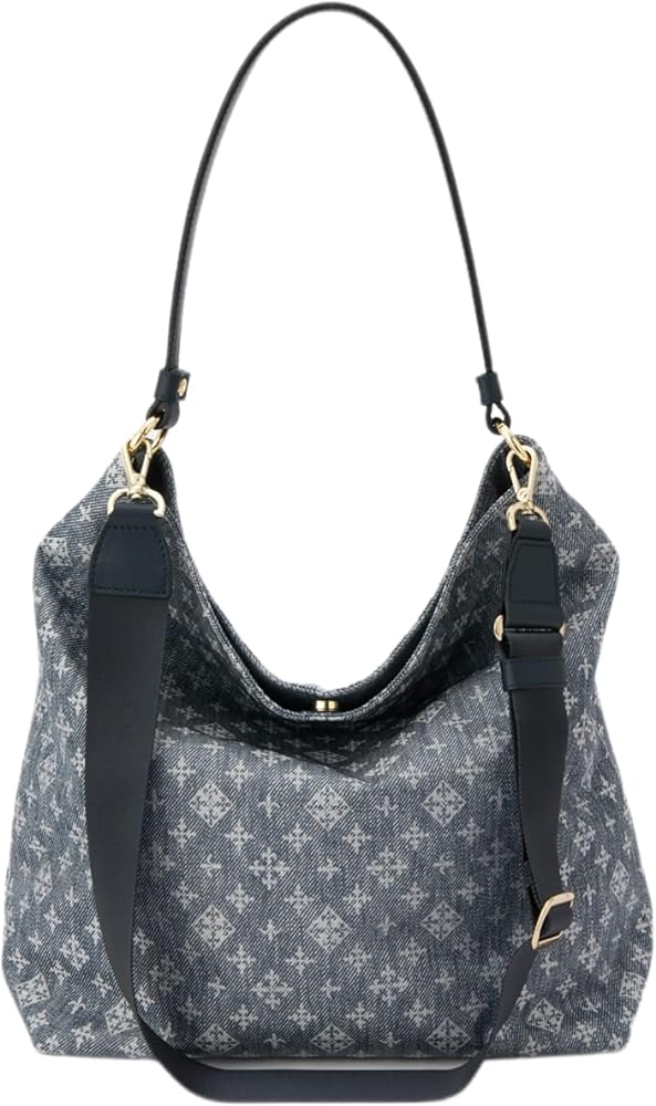 Amazon | [ラシット] Denim print 2wayショルダートートバッグ