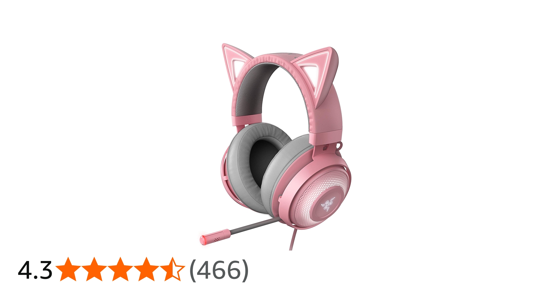 Amazon.co.jp: Razer Kraken Kitty Quartz Pink ゲーミングヘッド