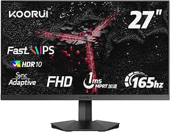 Amazon.co.jp: KOORUI ゲーミングモニター モニター 27インチ FHD