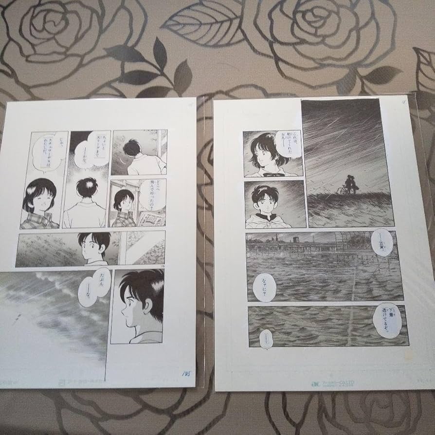 Amazon.co.jp: あだち充 H2 複製原画 5枚セット : おもちゃ